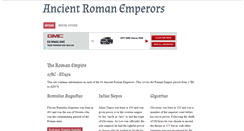Desktop Screenshot of ancientromanemperors.net